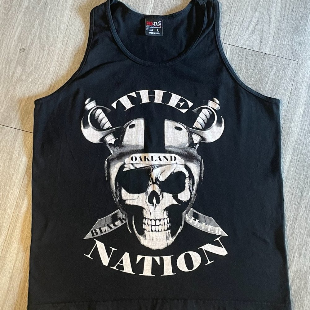 Vintage Y2k Oakland Raiders ProTag Tanktop made in USA